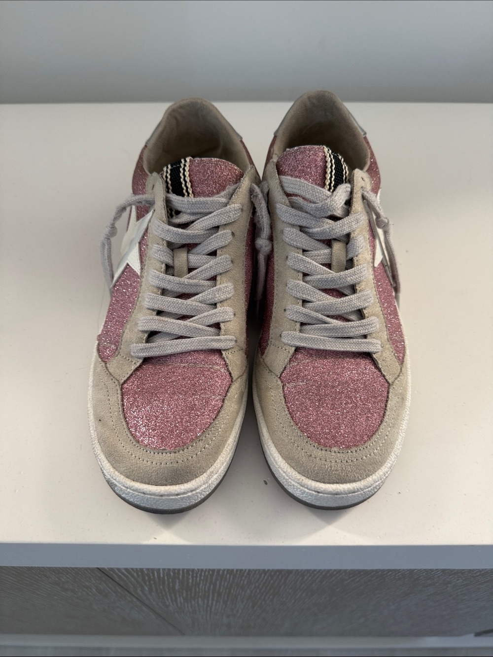 Sparkle Pink Sneakers SHU SHOP Great condition 🎉🩷